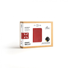 Fixed Bőr pénztárca Smile Wallet XL with smart tracker Smile PRO Piros
