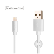 Fixed Cable USB-A apa - Lightning apa Adat és töltőkábel - Fehér (1m) kábel és adapter