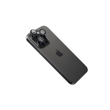 Fixed Camera Glass Apple iPhone 16 Pro/16 Pro Max üvegfólia - fekete mobiltelefon kellék