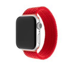 Fixed Elastic Nylon Strap Apple Watch 38/40mm okosórához, S-es méret, piros okosóra kellék