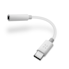 Fixed fejhallgató adapter USB-C - 3.5mm jack DAC fehér audió kellék