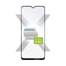 Fixed Full Cover 2,5D Tempered Glass for Samsung Galaxy A04, black mobiltelefon kellék