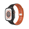 Fixed mágneses szilikon óraszíj Apple Watch 42/44/45/46/49mm-hez, fekete  FIXMST2-434-BK