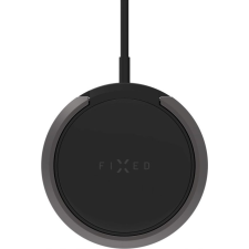 Fixed MagPad vezeték nélküli töltő, MagSafe támogatás, beépített fém állvány, fekete (FIXMPAD2-BK) mobiltelefon kellék