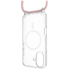 Fixed MagPure Neck Apple iPhone 16 tok rózsaszín nyakpánttal (FIXPUNM-1400-PI) tok és táska