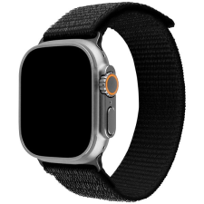 Fixed Nylon Sporty Strap Apple Watch Ultra 49mm - fekete okosóra kellék