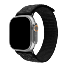 Fixed Nylon Sporty Strap for Apple Watch Ultra 49mm fekete okosóra kellék