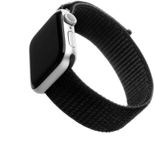Fixed Nylon Strap Apple Watch 42/44/45/Ultra 49mm - fekete okosóra kellék