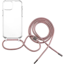 Fixed Pure Neck Tok rózsaszín nyakzsinórral az Apple iPhone 13 mini készülékhez tok és táska