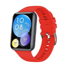 Fixed Silicone Strap for Huawei Watch FIT2, red okosóra kellék