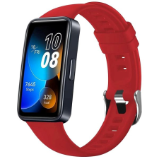 Fixed Silicone Strap Huawei Band 8 - piros okosóra kellék