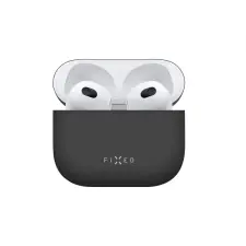 Fixed Silky Apple Airpods 3 Fekete fülhallgató, fejhallgató tok
