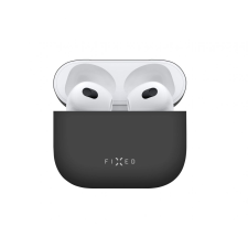 Fixed Silky Apple Airpods 3 fekete tok fülhallgató, fejhallgató tok