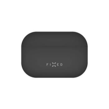 Fixed Silky szilikon tok Apple Airpods Pro fülhallgatóhoz, fekete fülhallgató, fejhallgató tok