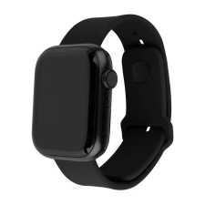 Fixed Szilikon sportos szíjkészlet Apple Watch 38/40/41mm fekete okosóra kellék
