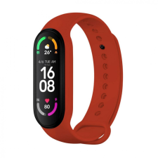 Fixed Szilikon Strap Xiaomi Band 7/ Mi Band 6/ Mi Band 5, Piros okosóra kellék
