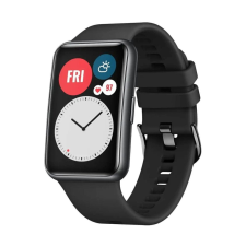 Fixed Szilikon szíj Szilikon szíj a Huawei Watch FIT FIXSSTB-1054-BK órához, fekete színű okosóra kellék