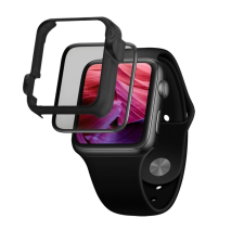 Fixed teljes kijelzős üvegfólia applikátorral apple watch 42mm órához, fekete fixg3d-435-bk okosóra kellék