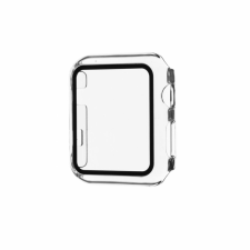 Fixed védőtok edzett üveggel Apple Watch 40mm órához, átlátszó okosóra kellék