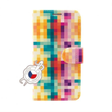 Fixed Wallet oldalranyíló telefontok FIT Apple iPhone XS, Kockamintás tok és táska