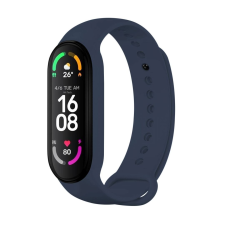 Fixed Xiaomi Mi Smart Band 5/6/7 Szilikon szíj - Kék okosóra kellék