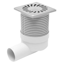 FixTrend FixTrend padlószifon, inox lefolyóráccsal, állítható magasság, D50mm fürdőkellék