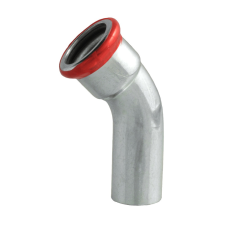  FixTrend Steel Press szénacél ív, 45°, 1 tokos, 15mm hűtés, fűtés szerelvény