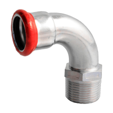 FixTrend Steel Press szénacél ív, 90°, 18mm tok-1/2"K hűtés, fűtés szerelvény