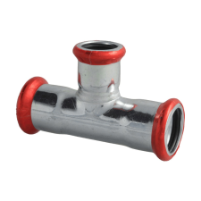  FixTrend Steel Press szénacél szűkített T-idom, 28-15-28mm hűtés, fűtés szerelvény