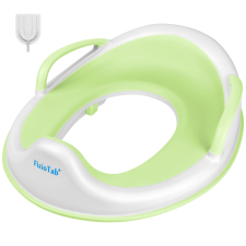 FizioTab® gyermek WC-ülőke fogantyúkkal - egyszerű tárológyűrűvel és akasztóhoroggal, zöld bili