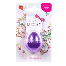  Flair Toys 761417 Lukky: Eper ízű, csillogó ibolya ajakbalzsam ajakápoló
