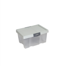 Flair Uni Box 400 Műanyag Tárolódoboz 14L - Világosszürke (80108) bútor