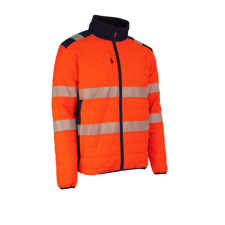  FLAKE FLUO NARANCS/SÖTÉTKÉK THERMO DZSEKI_LL láthatósági ruházat