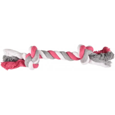 Flamingo Jim Playing Rope - rágókötél 2 csomóval, pink 35 cm játék kutyáknak