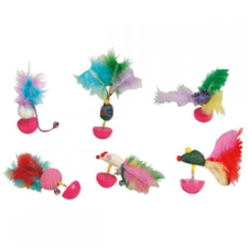 Flamingo macska játék tollas macskamenta (catnip) 12 cm játék macskáknak
