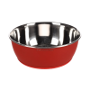  Flamingo Tobias fémtál kutyáknak - piros 2700 ml - A: 24 cm, B: 8 cm, C: 18 cm