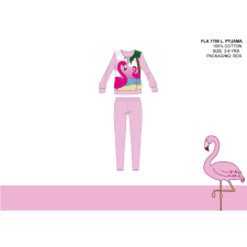  Flamingó vékony pamut gyerek pizsama - jersey pizsama - világosrózsaszín - 104 gyerek hálóing, pizsama