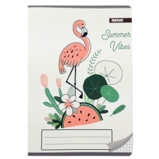  Flamingós kockás füzet - A5 60 lapos füzet