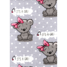  Flanel mintás pelenka 60x80 cm - szürke It&amp;- 039;s a girl! mosható pelenka