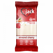  FlapJack meggyízű mandulás zabszelet kandírozott cseresznyedarabokkal, fehér bevonóba mártva 100 g reform élelmiszer