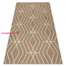  FLAT 48956265 Szizál szőnyeg Geometrikus - natúr bézs szalmaszín, zsinór 200x290 cm lakástextília