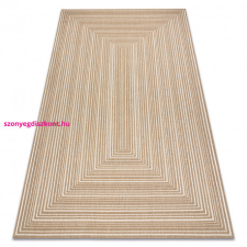  FLAT 48962265 Szizál szőnyeg Geometrikus - natúr bézs szalmaszín, zsinór 80x150 cm lakástextília