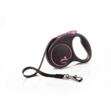 Flexi Black Design M szalag 5m 25kg-ig Pink nyakörv, póráz, hám kutyáknak