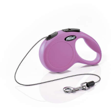Flexi Classic kötélpóráz - XS, 8 kg-ig, 3 m, rózsaszín nyakörv, póráz, hám kutyáknak