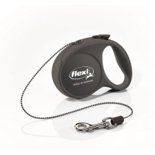  Flexi Fun 3m zsinóros automata póráz XS 8kg-ig fekete nyakörv, póráz, hám kutyáknak