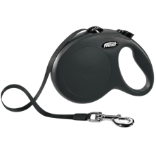 Flexi New Classic Black Design szalagpóráz 3m - XS nyakörv, póráz, hám kutyáknak
