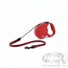 Flexi New Classic zsinór S 8m 12kg-ig piros nyakörv, póráz, hám kutyáknak