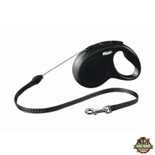 Flexi New Classic zsinóros automata póráz S 5m 12kg-ig fekete nyakörv, póráz, hám kutyáknak