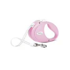  Flexi Puppy szalagos automata póráz 2m 12kg-ig, rózsaszín nyakörv, póráz, hám kutyáknak