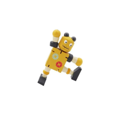  Flexibilis robot sárga színben játékfigura